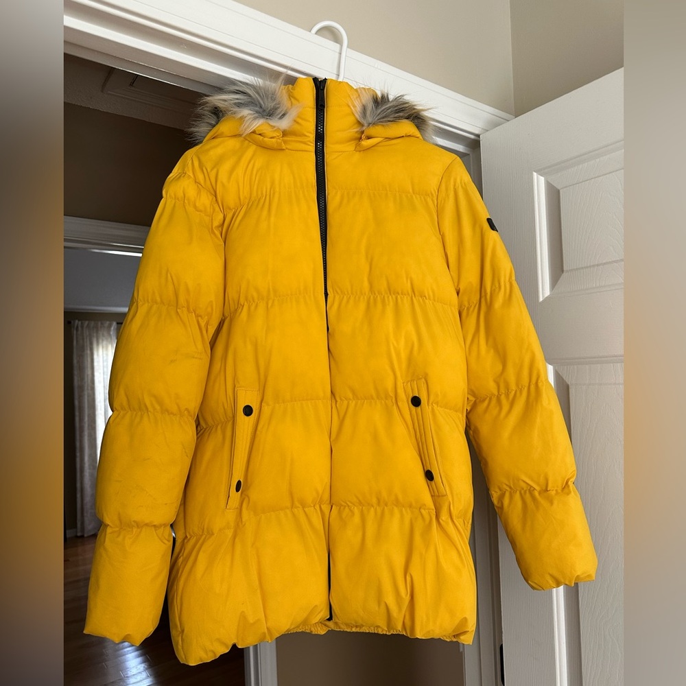Sam Edelman Women’s Yellow Puffer Coat